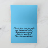 Carte personnalisable de chaton mignon orange (Intérieur)