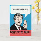 Carte personnalisable de George W. Bush (Fleur jaune)
