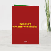 Carte personnalisable de globe de Noël (Dos)