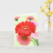 Carte personnalisable de marguerites de Gerber (Fleur jaune)