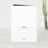 Carte personnalisable de vacances de caniche (Dos)