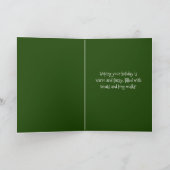 Carte personnalisable de vacances de caniche (Intérieur)