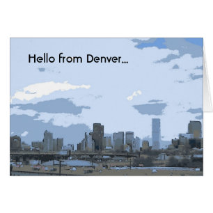 Carte personnalisable Denver Colorado