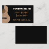 Carte personnalisable d'industrie musicale de (Devant / Derrière)