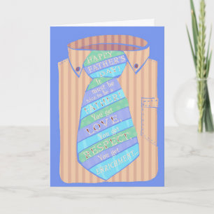 Carte personnalisable du message de Fête des pères