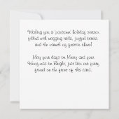 Carte Personnalisable Festif Frenchie Frolic (Dos)