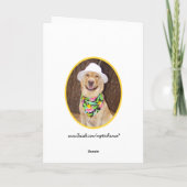 Carte Personnalisable Funny Surfer Anniversaire (Dos)