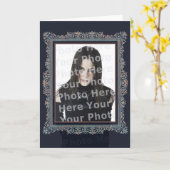 Carte personnalisable gothique victorienne de (Fleur jaune)