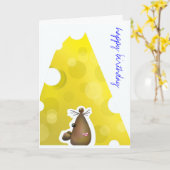 Carte Personnalisable : Grand fromage (Fleur jaune)
