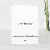 Carte personnalisable Halloween en couches grises (Dos)