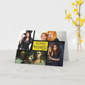 Carte personnalisable Halloween Photo Memories (Fleur jaune)