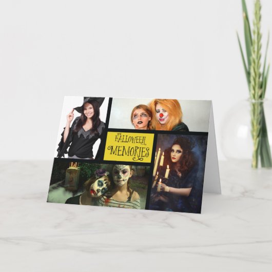 Carte personnalisable Halloween Photo Memories (Devant)