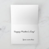 Carte Personnalisable Mignonne Fun Unique Fête des Mères (Intérieur)