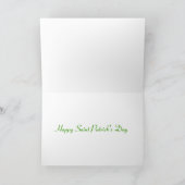 Carte personnalisable papillon Saint Patrick's Day (Intérieur)