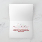 Carte Personnalisable Pour Nommer Thanksgiving Warm Wate (Intérieur)