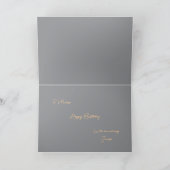 Carte personnalisable pour un seul Rose (Intérieur)