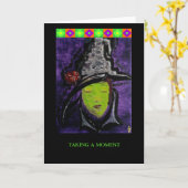 Carte Personnalisable : Prise d'un moment (Fleur jaune)