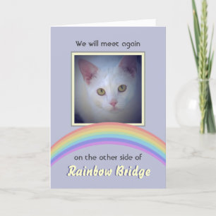 Carte Personnalisable Rainbow Bridge Pet Memorial
