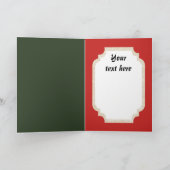 Carte personnalisable Retro Vintage Christmas Père (Intérieur)