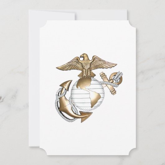 Carte personnalisable USMC EGA pour toute occasion (Devant)
