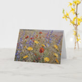 Carte personnalisable vierge aquarelle fleur sauva (Fleur jaune)