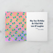 Carte Personnalisation de l'anniversaire du Dinosaure ve (Intérieur)