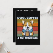 Carte Personnalisation facultative de l'amateur de chien (Devant/Arrière en situation)