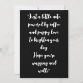 Carte Personnalisation facultative de l'amateur de chien (Dos)