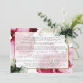 Carte Personnalisé2 Christine Vows Sage rose Abstrait (Debout devant)