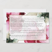 Carte Personnalisé3 Christine Vows Sage rose Abstrait (Devant)