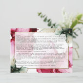 Carte Personnalisé3 Christine Vows Sage rose Abstrait (Debout devant)