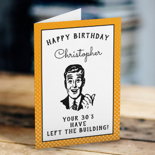 Carte Personnalisé 40e anniversaire sur la colline drôle