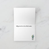 Carte Personnalisé, Aquarelle Fleurs sauvages Joyeux ann (Intérieur)