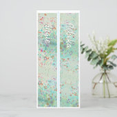 Carte Personnalisé Avec Le Nom Paint Splash Deux Signets (Debout devant)