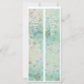 Carte Personnalisé Avec Le Nom Paint Splash Deux Signets (Devant)