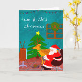 Carte Personnalisé Avoir un Noël frais (Fleur jaune)