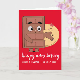 Carte Personnalisé Choco & Pancake Joyeux anniversaire M