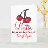 Carte Personnalisé de la cuisine de (Fleur jaune)