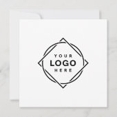 Carte Personnalisé, élégant, moderne et minimal (Dos)