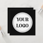 Carte Personnalisé, élégant, moderne et minimaliste (Devant/Arrière en situation)