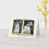 Carte Personnalisé épousant l'anniversaire de photos (Fleur jaune)