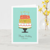 Carte Personnalisé Faire un voeu (Fleur jaune)