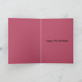 Carte Personnalisé Funny 13e anniversaire | Adolescent (Intérieur)