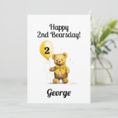 Carte Personnalisé Happy 2e anniversaire Félicitations (Debout devant)