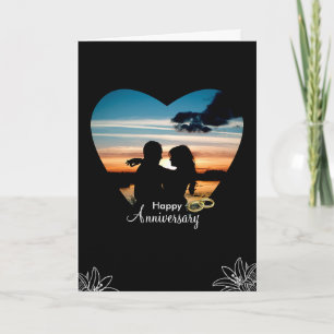 Carte Personnalisé Happy Anniversary Foleting Salutation