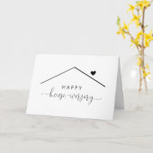 Carte Personnalisé Happy Housiversary / House-iversary (Fleur jaune)