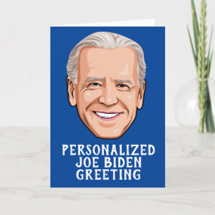 Carte Personnalisé Joe Biden Nouveautés Salutation