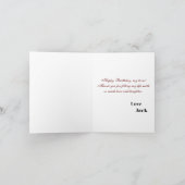 Carte Personnalisé Joyeux anniversaire mari photo (Intérieur)