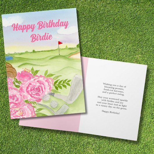 Carte Personnalisé Joyeux Anniversaire Peonies Sur Le Go