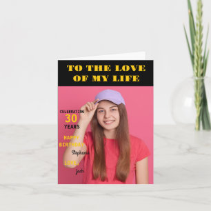 Carte Personnalisé Joyeux Anniversaire Photo Amour épous